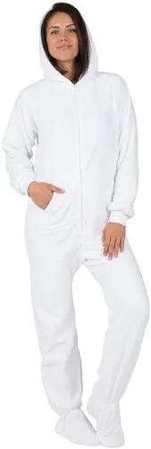 Miniatura 4 de Footed Pajamas - Adult Chenille Hoodie Onesies One-Piece Pajama Jumpsuits for Men and Women Pjs Unisex
