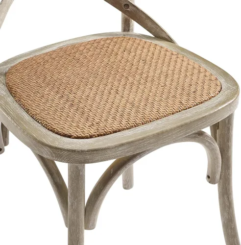 Miniatura 8 de Modway Gear - Sillas de comedor rústicas y modernas, de madera de olmo, dos sillas de comedor