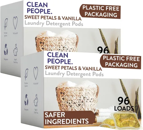Miniatura 27 de The Clean People Cápsulas de detergente para ropa - Envase reciclable, hipoalergénico, lucha contra las manchas - Jabón de ropa ultraconcentrado