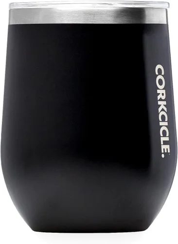 Corkcicle Vaso de vino sin tallo, mantiene las bebidas frías durante 6 horas, acero inoxidable con triple aislamiento, base antideslizante, regalo