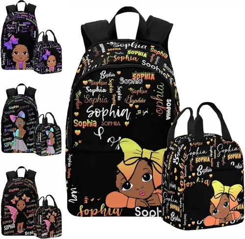 Miniatura 8 de Texto personalizado Elefante desgaste gafas mochila mochila mochila casual Daypack bolsa para mamá niñas, color86-4, Mochilas Daypack