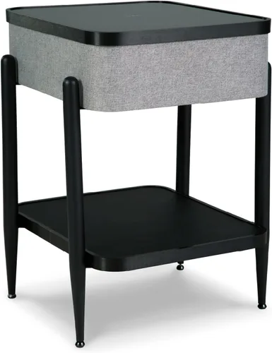 Signature Design by Ashley Jorvalee - Mesa decorativa rectangular contemporánea con almacenamiento, color negro y gris