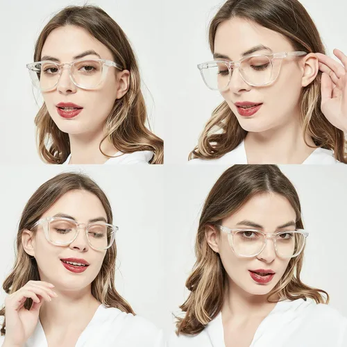 Miniatura 4 de Anteojos de seguridad que no se empañan, con protección UV400, lentes con bloqueo de luz azul para hombres y mujeres, anteojos transparentes