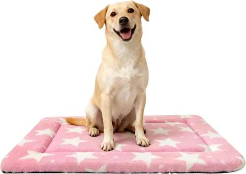 Miniatura 18 de Cama para Perros Lavable de Felpa Ortopédica para Exteriores, Alfombrilla para Jaula con Fondo Antideslizante, Almohadilla Suave de Lujo