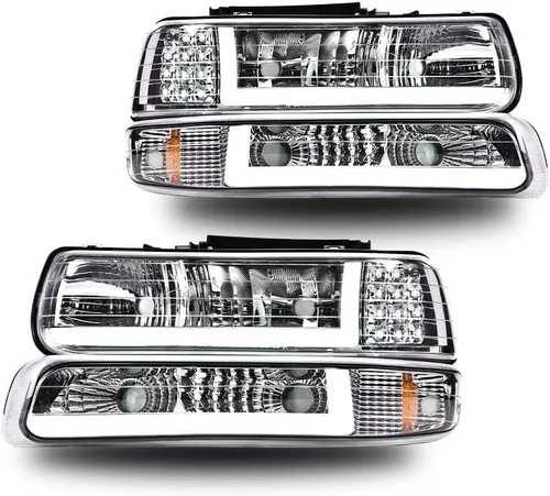Miniatura 51 de CHEDA Conjunto de Faros Delanteros Faro Compatible con GMC Canyon/Chevy Colorado 2004-2012 Conjunto de Faros Luces de Parachoques