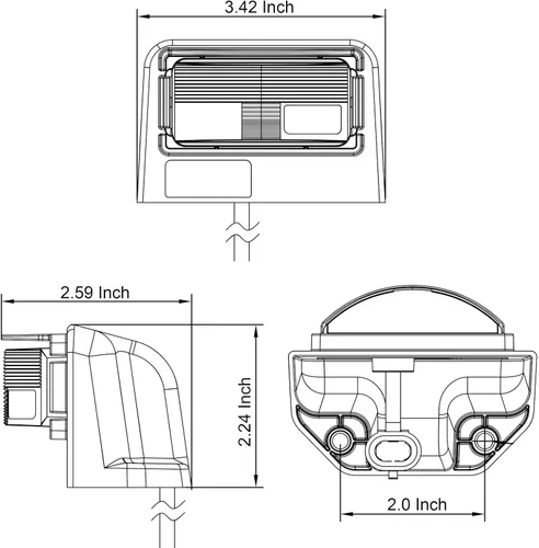 Miniatura 6 de Luz LED de placa de matrícula para vehículos recreativos, Jeep, todoterreno, remolque, camiones, UTV, ATV, barco, lámpara de placa de matrícula, luz