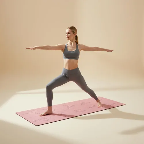 Tapete de yoga plegable y almohadilla de ejercicio de viaje, tapete impermeable de elastómero termoplástico para exteriores, para senderismo, playa