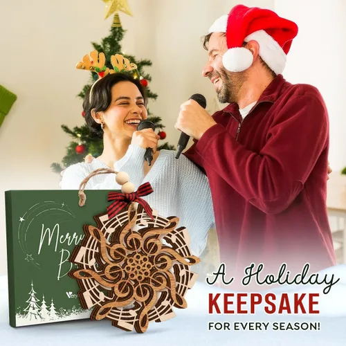 Miniatura 6 de Adorno de Navidad con notas musicales 2025 – Regalos musicales para hombres y mujeres, ideas de regalo musical de vacaciones para amantes