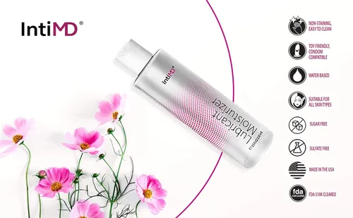 Miniatura 5 de IntiMD Lubricante personal hidratante a base de agua, aprobado por la FDA 510K, de larga duración, agradable para la piel sensible, 8.5 onzas