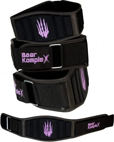 Miniatura 7 de Bear KompleX Cinturón de levantamiento de pesas para hombres y mujeres, ajustable, cómodo y de perfil bajo, cinturón resistente para levantamiento