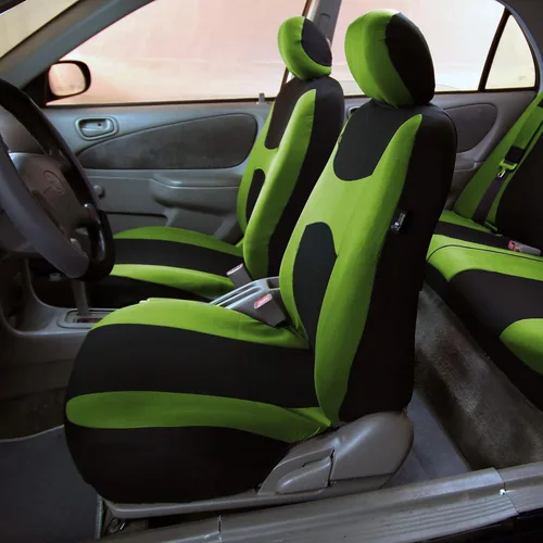 Miniatura 2 de FH Group - Fundas para asiento de auto de tela ligera y fresca, juego de tres filas para 7 asientos - Compatible con bolsa de aire y asiento Verde