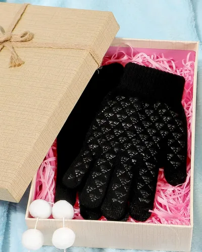 Miniatura 7 de SATINIOR Guantes de invierno para hombre, 4 pares de guantes cálidos con forro polar para pantalla táctil, guantes térmicos para clima frío