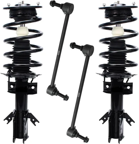 Miniatura 37 de Detroit Axle - Kit de puntales delanteros para Jeep Grand Cherokee 2005-2010 2006-2010 Commander 2007 2008 2009, 2 montajes rápidos de 2 barras
