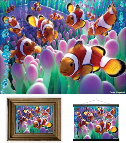 Miniatura 92 de Impresiones de arte de pared lenticular 3D LiveLife - El amor de un padre de Deluxebase. Póster 3D de león sin marco. Decoración de pared perfecta.