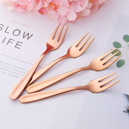 Miniatura 62 de Baikai - Juego de 12 tenedores para aperitivos, de acero inoxidable 18/10, con acabado de acero inoxidable, para cóctel, mini ensalada y fruta, 5.5