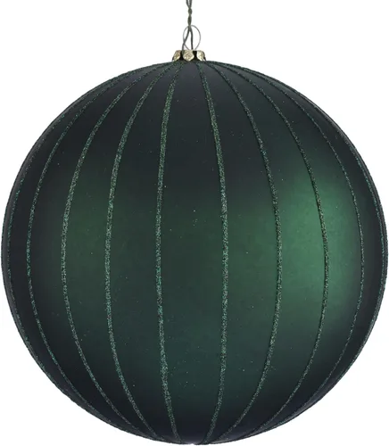 Miniatura 33 de Vickerman Adorno navideño de bola de avena mate con purpurina de 5 pulgadas. Incluye 4 piezas por bolsa.