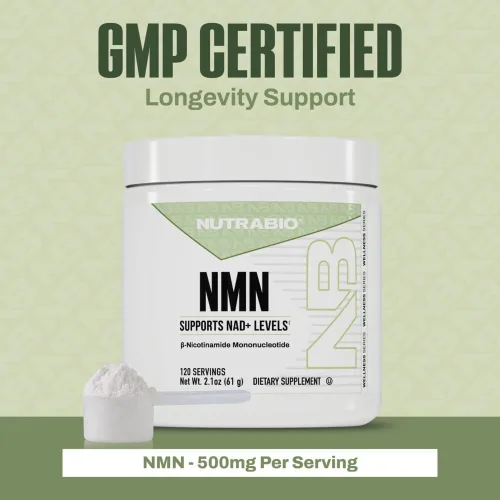 Miniatura 8 de NutraBio NMN - Suplemento NAD, apoyo a la longevidad, aumenta los niveles de NAD, incrementa la energía celular, salud cerebral, envejecimiento