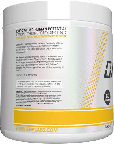 Miniatura 2 de EHP Labs OxyShred Polvo de Pre Entrenamiento - Polvo de preentrenamiento con L glutamina y acetil L carnitina, bebida de refuerzo de energía