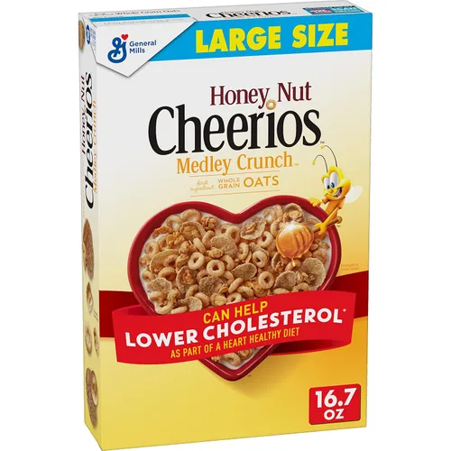 Miniatura 11 de Cheerios Taza de cereales para desayuno, sin gluten, cereales de una sola porción, 1.3 onzas (paquete de 12)