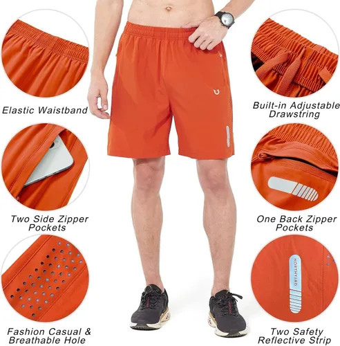 Miniatura 4 de NORTHYARD - Pantalones cortos deportivos para correr para hombres, ligeros, de secado rápido, 7, 5 o 9 pulgadas, para senderismo, deportes, gimnasio