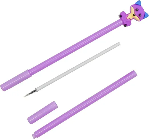 Miniatura 6 de 12 Uds Kawaii Fox Bolígrafos Novedad Animal Gel Pen Foxes Pen 0.020 in Tinta Negra Para La Escuela Casa Oficina Papelería Tienda