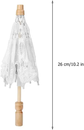 Miniatura 6 de Paraguas de encaje negro, sombrilla plegable de encaje hecho a mano, para boda, novia, para mujeres, decoración de fiesta, baile y fotografía