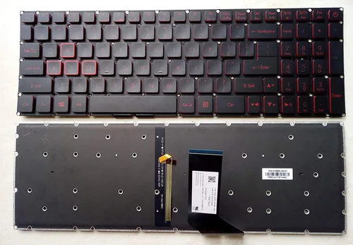 Nuevo teclado retroiluminado inglés del ordenador portátil (sin reposamuñecas) para Acer Nitro 5 AN515-44 AN515-44-547D AN515-44-R623 AN515-44-R99Q