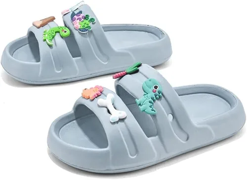 Miniatura 5 de Sandalias deslizantes para niñas y niños pequeños, antideslizantes, bonitos, ligeros, zapatos de agua de verano, para la ducha, al aire libre