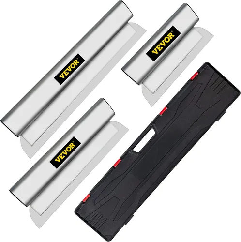 Miniatura 18 de VEVOR Hoja de alisado, cuchillo de alisado de 24 pulgadas, cuchillo de construcción de acero inoxidable europeo, espátula de perfil de aluminio