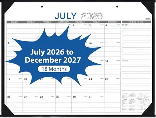 Calendario de escritorio 2026, calendario de escritorio grande, enero de 2026 a diciembre de 2026, 22 x 17 pulgadas, suministros de oficina,