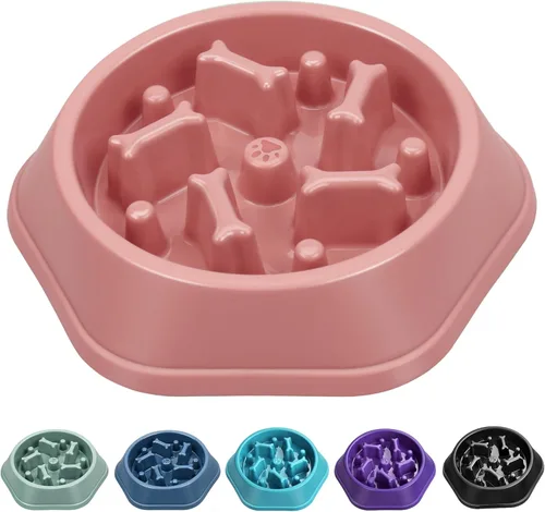 Miniatura 10 de UPSKY Cuenco Rompecabezas de Alimentación Lenta para Perros, Cuenco Interactivo Antideslizante Anti-Hinchazón para Lamer Golosinas para Perros
