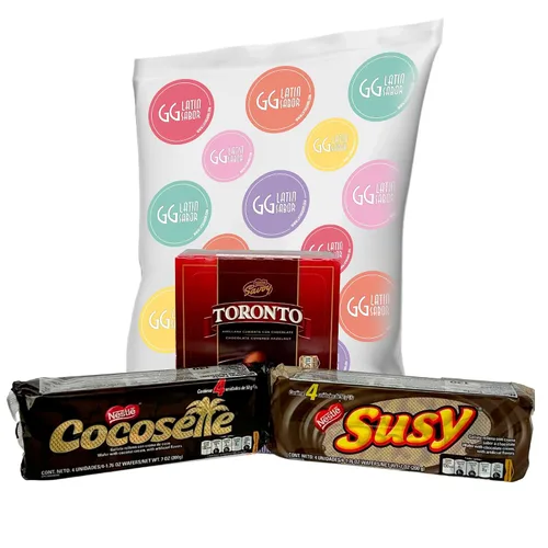 Miniatura 6 de Toronto Chocolate – Cocosette – Susy Venezuela Candy Food, galletas surtidas obleas y avellanas cubiertas de chocolate envueltos individualmente
