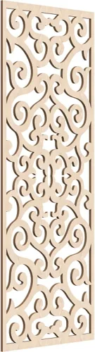 Miniatura 149 de Eveline - Paneles decorativos de pared de madera con calado, 13 3/8 pulgadas de ancho x 34 3/8 pulgadas de alto x 3/8 de alto, roble rojo rojo
