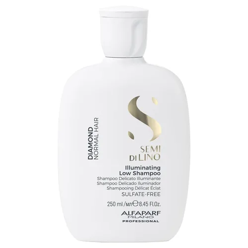 ALFAPARF MILANO Semi di Lino Diamond Shine - Champú iluminador sin sulfato - Añade brillo y brillo - Sin parabenos ni parafina - Seguro para cabello
