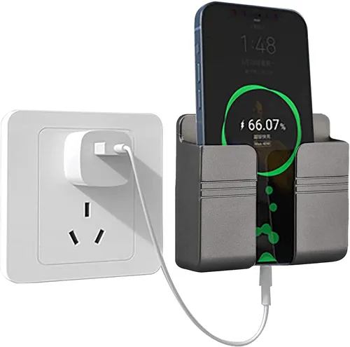 Miniatura 6 de CEI&BPY Soporte para teléfono de montaje en pared, soporte para teléfono con autoadhesivo. Soporte de teléfono para carga y RV para iPhone y Android
