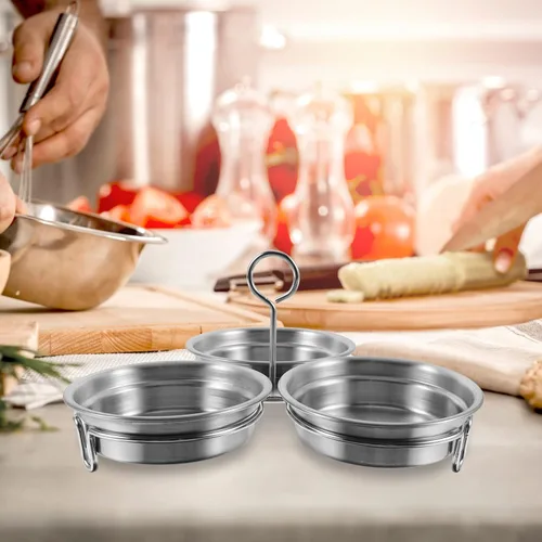 Miniatura 7 de Cabilock Molde de acero inoxidable con cepillo de pastelería para sándwiches de desayuno
