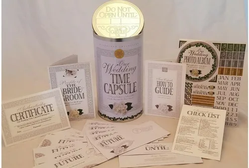 Miniatura 2 de Juego de recuerdos personalizados de cápsula de la hora de la boda, decoraciones de despedida de soltera, regalos de boda para pareja o novia
