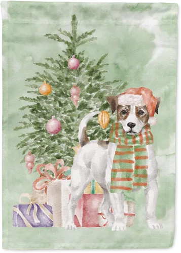 Miniatura 83 de Caroline's Treasures CK8213GF Bulldog Inglés #2 Regalos de Navidad y árbol de jardín Bandera de buzón Bandera decorativa para patio exterior, patio