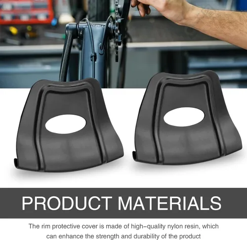 Miniatura 3 de Pack-2 Protector de llantas para desmontar neumáticos de coche, estructura antideslizante doble convexa, cubierta antiarañazos, mango ovalado hueco