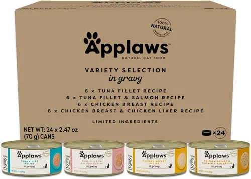 Miniatura 10 de Applaws Alimento húmedo natural para gatos en salsa, ingredientes limitados y naturales, alto contenido de proteínas sin aditivos artificiales