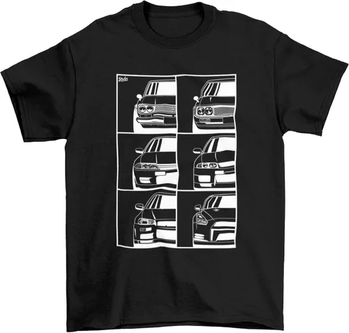 GTR Skyline R32 R33 R34 R35 Import Camiseta de carreras japonesas | Regalo de manga corta de coche de carreras para entusiastas del automóvil para