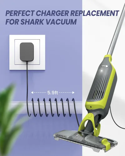 Miniatura 3 de Cargador de aspiradora compatible con Shark VM200 (antiguo) VM190 VM19026 VM20026 VM200C VC200 UM200 UM205 VC205 Fuente de alimentación inalámbrica