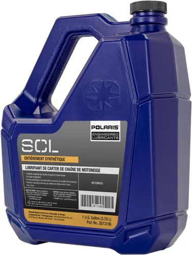 Miniatura 5 de Polaris 2873106 SCL lubricante completamente sintético para caja de cadena de moto de nieve 1 galón