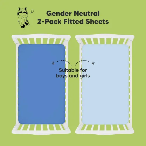 Miniatura 5 de KeaBabies Paquete de 2 sábanas orgánicas para cuna para niños, niñas y niños pequeños para almohada de 13 x 18 pulgadas, sábana bajera ajustable