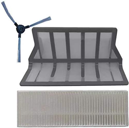 SereneLife Kit de filtro de aspiradora Smart Robot - 2 cepillos laterales de repuesto, filtro primario, 2 filtros H10 para robot aspirador