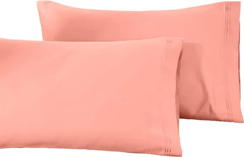 Miniatura 10 de Juego de fundas de almohada tamaño grande de algodón egipcio, de 1500 hilos, de color liso., Negro, Estándar