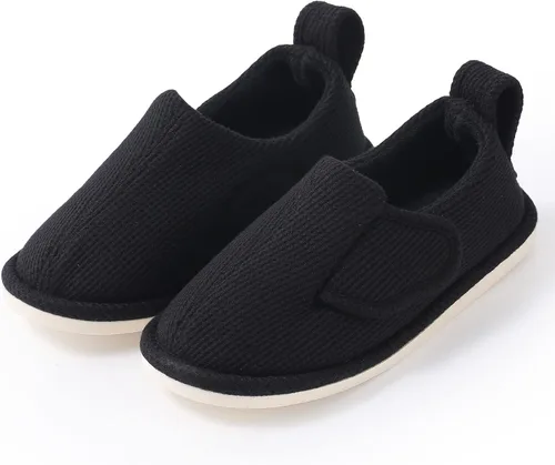 Miniatura 5 de IIITHREE Pantuflas de espuma viscoelástica suaves y ligeras para mujer con forro que absorbe la humedad, cierre ajustable y pantuflas de casa