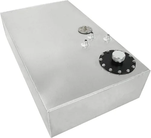 Miniatura 7 de waltyotur Tanque de gas para celdas de combustible de 17 galones 64L, de alimentación superior, de aluminio pulido, para carreras callejeras