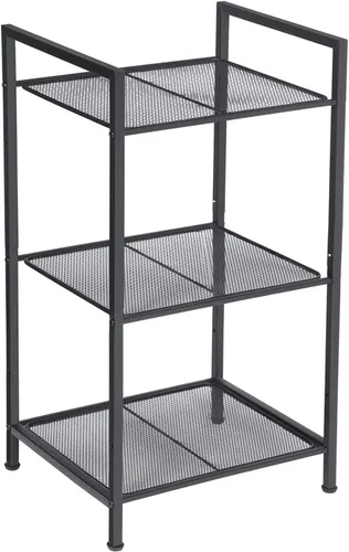 Miniatura 10 de SONGMICS Estante de almacenamiento de 4 niveles, estante de baño, soporte extensible para plantas con estante ajustable, para baño, sala de estar