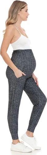 Miniatura 6 de Leggings Depot Pantalones de maternidad para mujer, sobre el vientre, pantalones deportivos casuales para descansar